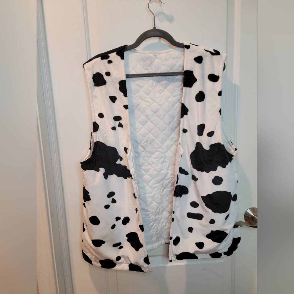 Adult Toy Story Wiody Quilted Cow Vest Costume XL/2XL Or 2XL